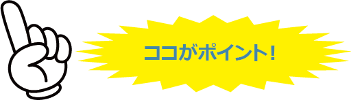 ココがポイント！